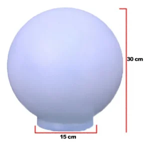 Globo de Polietileno leitoso 15x30