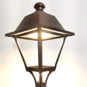 Arandela Colonial Quadrada em Led Alumínio Fundido